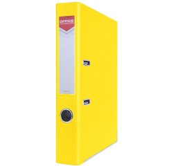 OFFICE products binder, for A4, cardboard, 5.5 cm spine, yellow