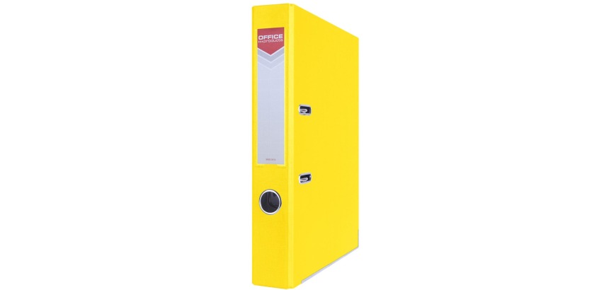 OFFICE products binder, for A4, cardboard, 5.5 cm spine, yellow