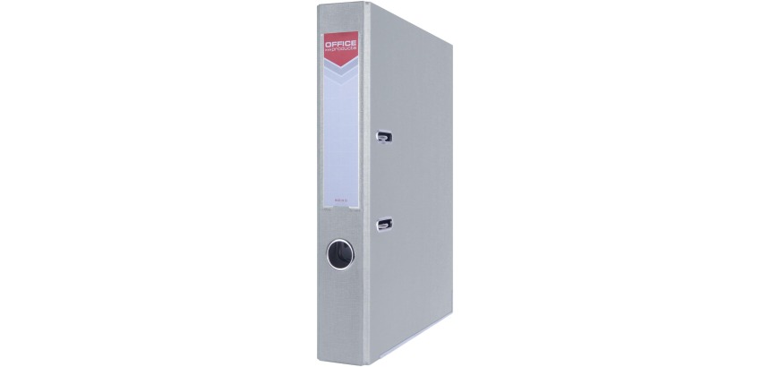 OFFICE products binder, for A4, cardboard, 5.5 cm spine, gray