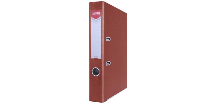 OFFICE products binder, for A4, cardboard, 5.5 cm spine, burgundy