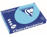 Clairefontaine Trophée Pastel, gekleurd papier, A3, 160 g, 250 vel, helblauw