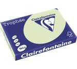 Clairefontaine Trophée Pastell, Farbpapier, A3, 160 g, 250 Blatt, Golfgrün