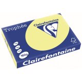 Clairefontaine Trophée Pastel, gekleurd papier, A3, 160 g, 250 vel, citroengeel