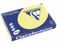 Clairefontaine Trophée Pastel, papier couleur, A3, 160 g, 250 feuilles, jonquille
