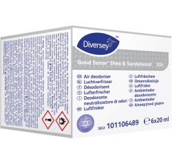 Good Sense recharge pour désodorisant automatique, Shea & Sandalwood, paquet de 6 pièces