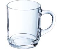 Luminarc glas met oor, uit glas, 25 cl, stapelbaar