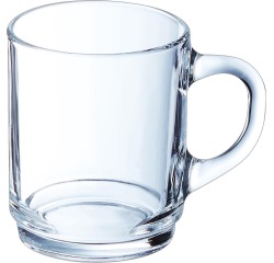 Luminarc verre avec poignée, en verre, 25 cl, empilable