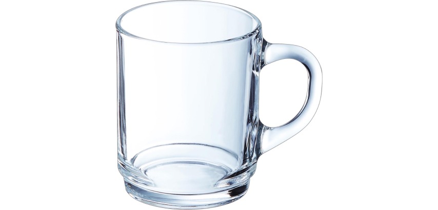 Luminarc verre avec poignée, en verre, 25 cl, empilable