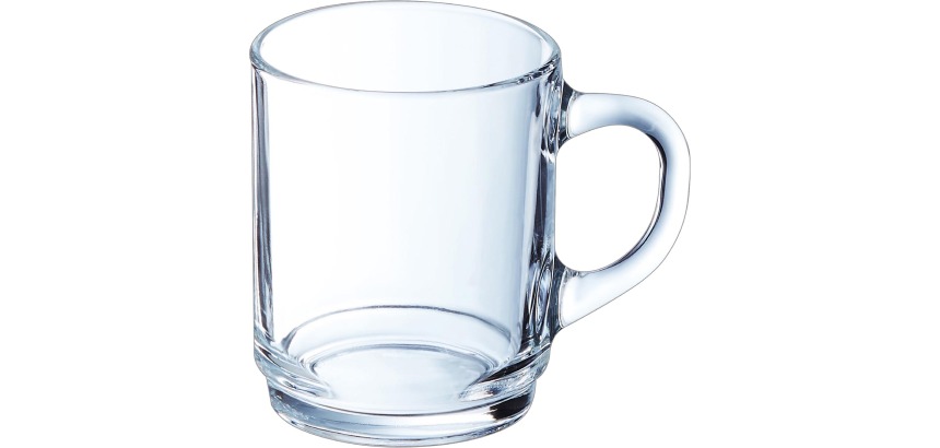Luminarc Glas mit Griff, aus Glas, 25 cl, stapelbar