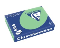 Clairefontaine Trophée Pastel, papier couleur, A4, 160 g, 250 feuilles, vert nature