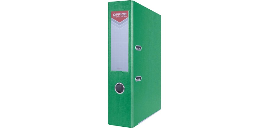 OFFICE products binder, for A4, cardboard, spine 7.5 cm, green