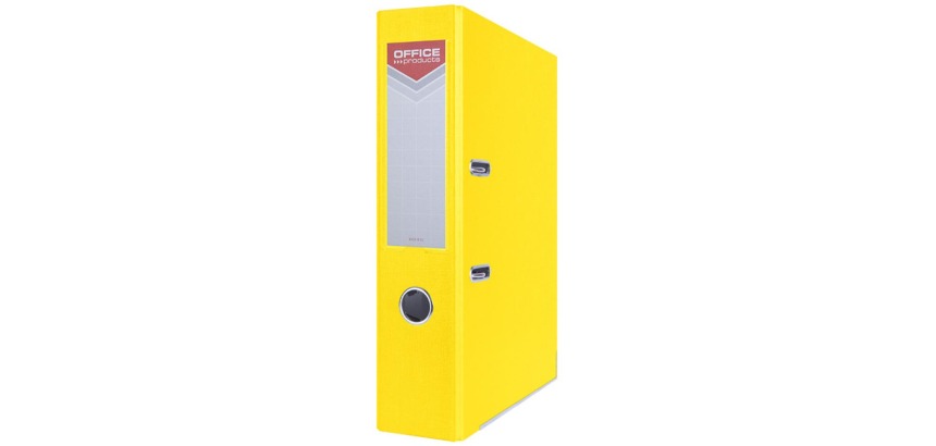 OFFICE products classeur, pour A4, en carton, dos de 7,5 cm, jaune