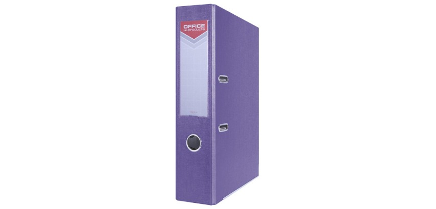 OFFICE products Ordner, für A4, aus Karton, Rückenbreite 7,5 cm, violett