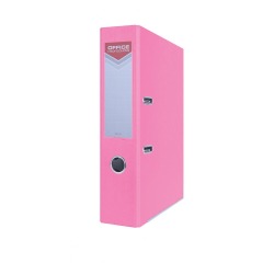 OFFICE products classeur, pour A4, en carton, dos de 7,5 cm, rose