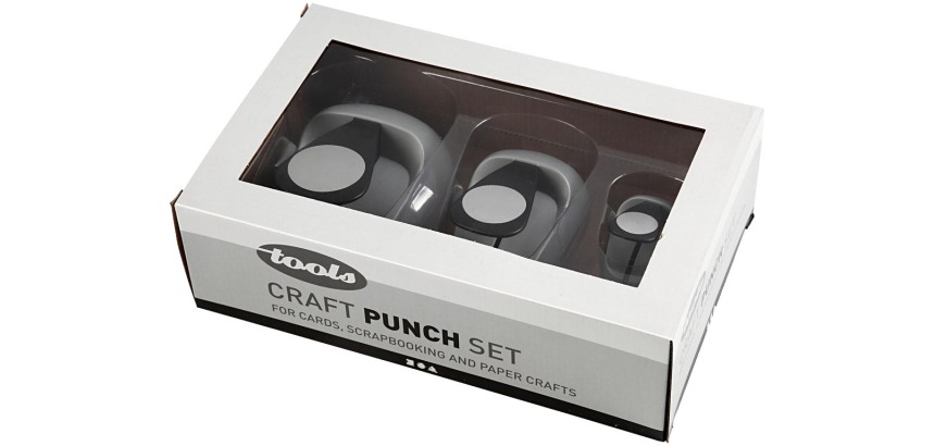 Creativ Company decorative punches, circle, set of 3 pieces (25 - 49 - 75 mm)