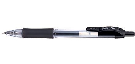 ZEBRA Sarasa gel ink roller, 0.5 mm, black