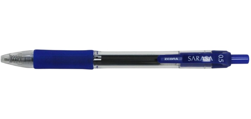 ZEBRA Sarasa gel ink rollerball, 0.5 mm, blue
