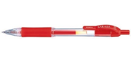 ZEBRA Sarasa gelroller, 0,5 mm, rood