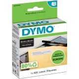 Dymo étiquettes LabelWriter, ft 25 x 54 mm, blanc, 500 étiquettes