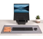Fellowes Breyta tapis de bureau et tapis de souris, ft 80 x 40 cm, gris