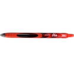 ZEBRA  Ola balpen, 0,5 mm, rood