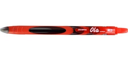 ZEBRA  Ola balpen, 0,5 mm, rood