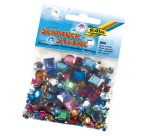 Folia decorative stones 800 pieces various colors and sizes