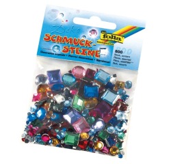 Pierres décoratives Folia 800 pièces diverses couleurs et dimensions