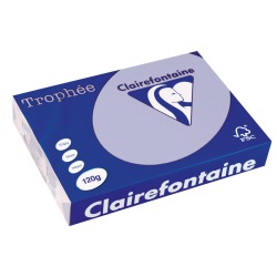 Clairefontaine Trophée Pastel, gekleurd papier, A4, 120 g, 250 vel, lavendelblauw