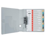 Leitz Cosy tabbladen, ft A4, 11-gaatsperforatie, PP, geassorteerde kleuren, set 1-10