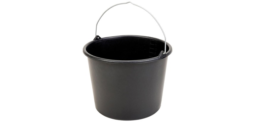 Seau, 12 litres, noir