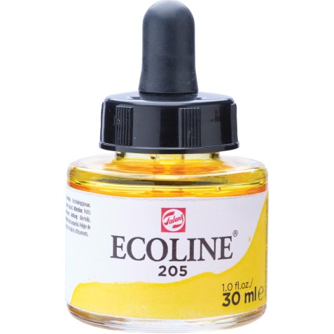 Talens Ecoline peinture à l'eau flacon de 30 ml, jaune citron