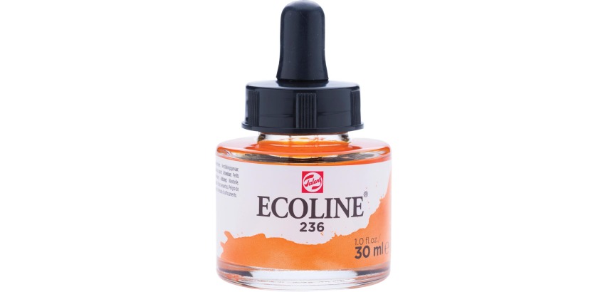 Talens Ecoline peinture à l'eau flacon de 30 ml, orange clair
