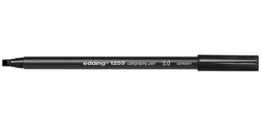 Edding feutre calligraphie e-1255 5,0 mm noir