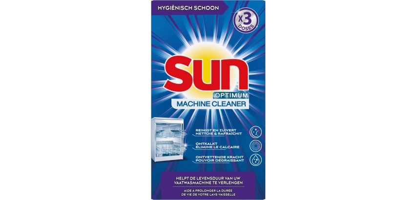 Sun Optimum vaatwasmachinereiniger, doos met 3 dosissen