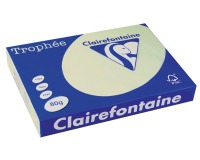 Clairefontaine Trophée Pastel, papier couleur, A3, 80 g, 500 feuilles, vert pâle