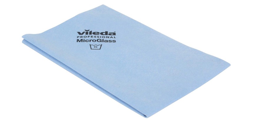Vileda microvezeldoek MicroGlass, blauw, pak van 3 stuks