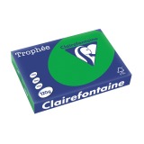 Clairefontaine Trophée Intens, papier couleur, A4, 120 g, 250 feuilles, vert billard