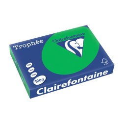 Clairefontaine Trophée Intens, gekleurd papier, A4, 120 g, 250 vel, bijartgroen