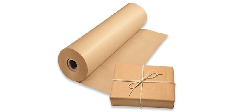 Wrapping paper on a roll, 70 g/m², 300 m x 70 cm, kraft
