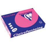 Clairefontaine Trophée Pastel, papier couleur, A4, 120 g, 250 feuilles, rose intense