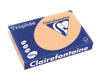 Clairefontaine Trophée Pastell, farbiges Papier, A4, 120 g, 250 Blatt, Aprikose