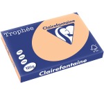 Clairefontaine Trophée Pastel, papier couleur, A3, 120 g, 250 feuilles, abricot
