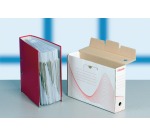 Boîte archives Esselte Boxycolor 80mm 352x250mm blanc