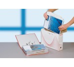 Boîte archives Esselte Boxycolor 80mm 352x250mm blanc