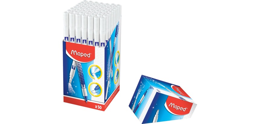 Maped eraser, beveled tip