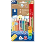 Staedtler Noris Jumbo Buntstift-Set 10+2 Gratisfarben