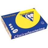 Clairefontaine Trophée Intens, papier couleur, A4, 120 g, 250 feuilles, jaune soleil