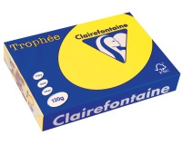 Clairefontaine Trophée Intens, gekleurd papier, A4, 120 g, 250 vel, zonnegeel