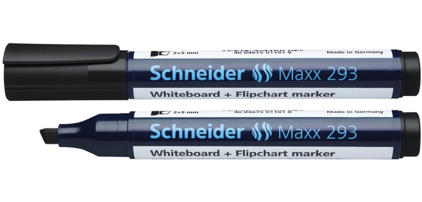 Schneider marker for whiteboards + black conference
